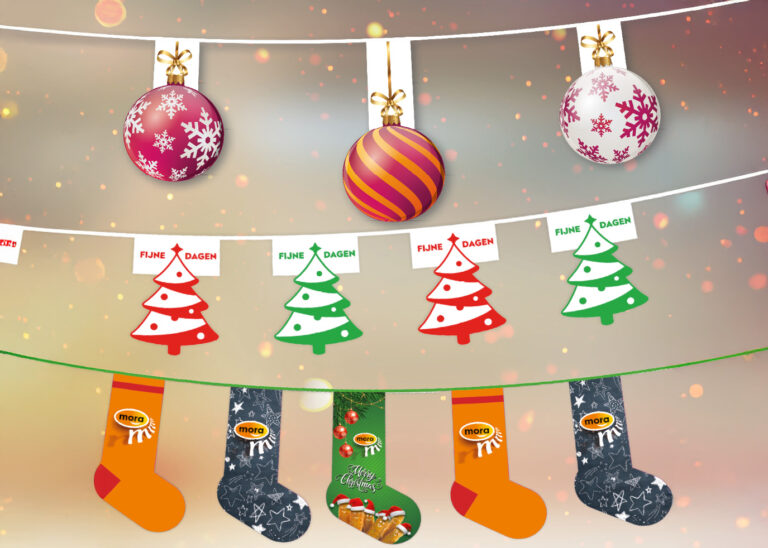 Vlaggenlijnen gestanste vormen