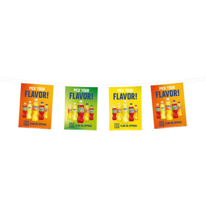 Vlaggenlijnen rechthoek 15 x 21 cm