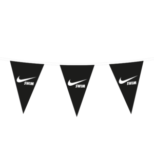 Wimpellijnen driehoek 20 x 30 cm