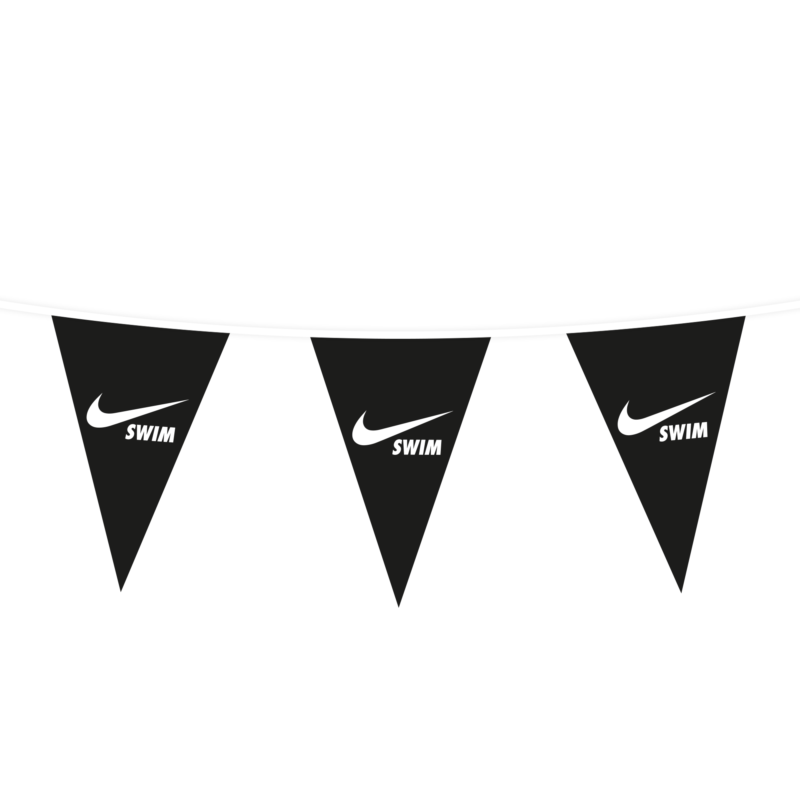 Wimpellijnen driehoek 20 x 30 cm