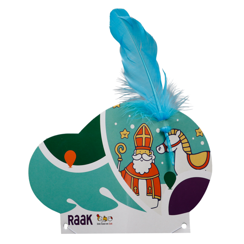 Raak Pietenmuts met natuurveer
