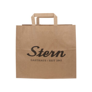 Papieren snacktassen met gevouwen handvat