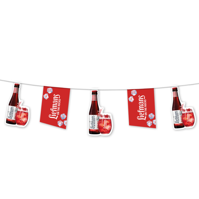 Vlaggenlijnen gestanste vormen