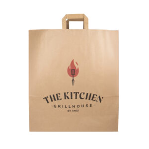 VOUW20XXL20BRUIN-1.jpg Papieren draagtassen met gevouwen of gedraaid handvat