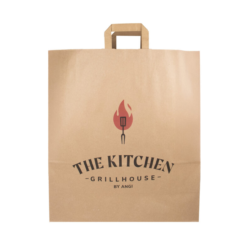 VOUW20XXL20BRUIN-1.jpg Papieren draagtassen met gevouwen of gedraaid handvat