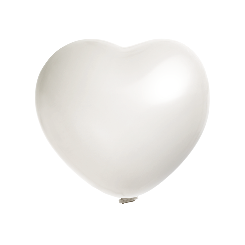 Reuzenballonnen hart - onbedrukt  Ø  65 cm / omvang 170 cm / 25 inch