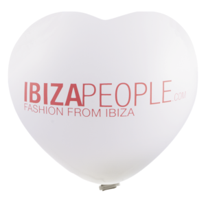 Reuzenballonnen bedrukt hartvorm - Ø 90 cm / omvang 235 cm / 35 inch