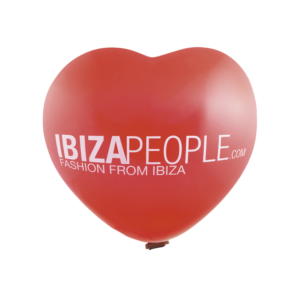 Reuzenballonnen bedrukt hartvorm - Ø 65 cm / omvang 170 cm / 25 inch