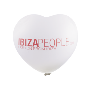 Reuzenballonnen bedrukt hartvorm - Ø 65 cm / omvang 170 cm / 25 inch