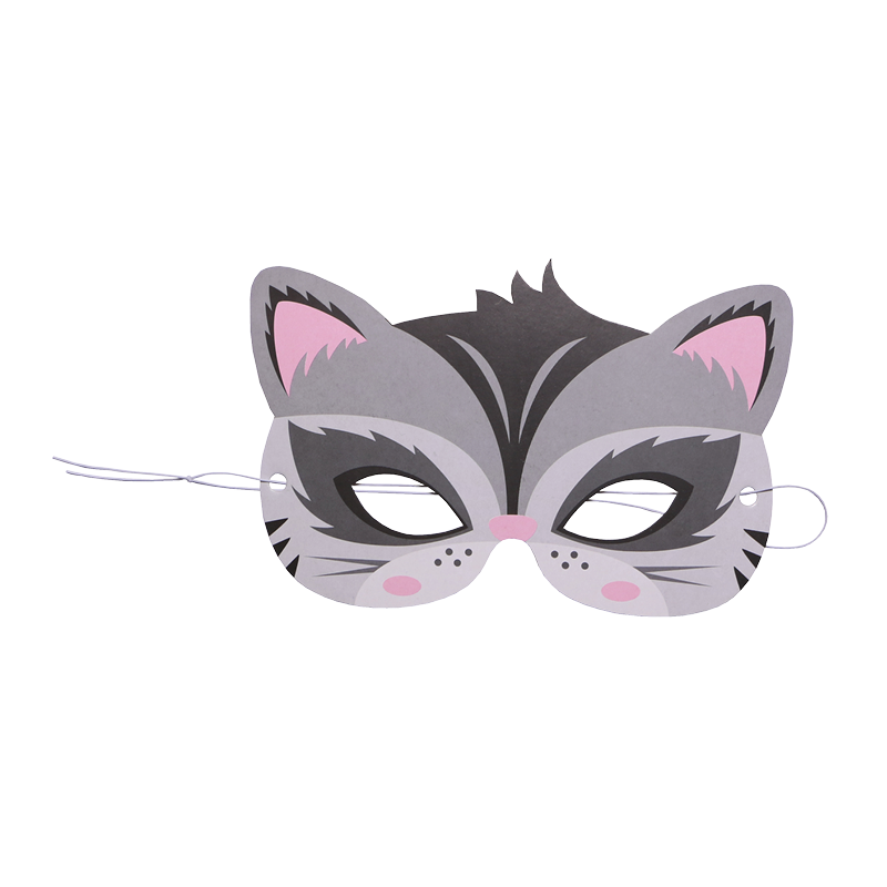 Maskers met elastiek 16,5 x 23 cm