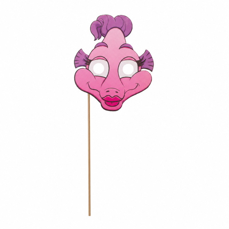 Maskers met stokje 23 x 23 cm