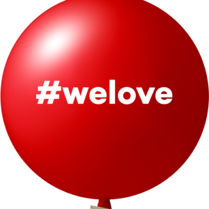 Reuzenballonnen bedrukt - Ø 90 cm / omvang 280 cm / 35 inch