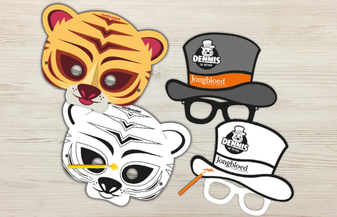 Maskers met elastiek