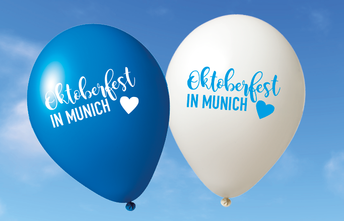 Luftballons mit Druck