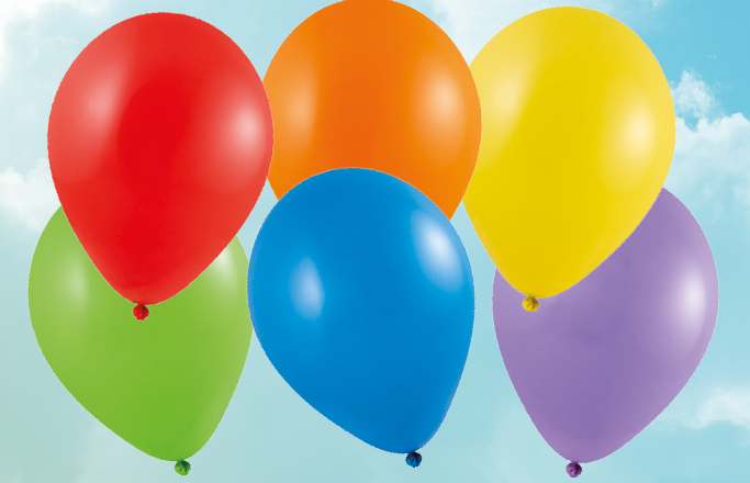 Luftballons ohne Druck