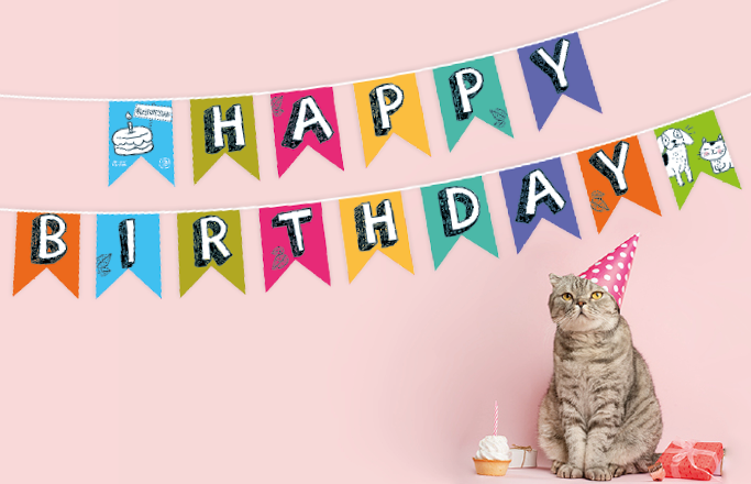 Vlaggenlijnen gestanste vormen