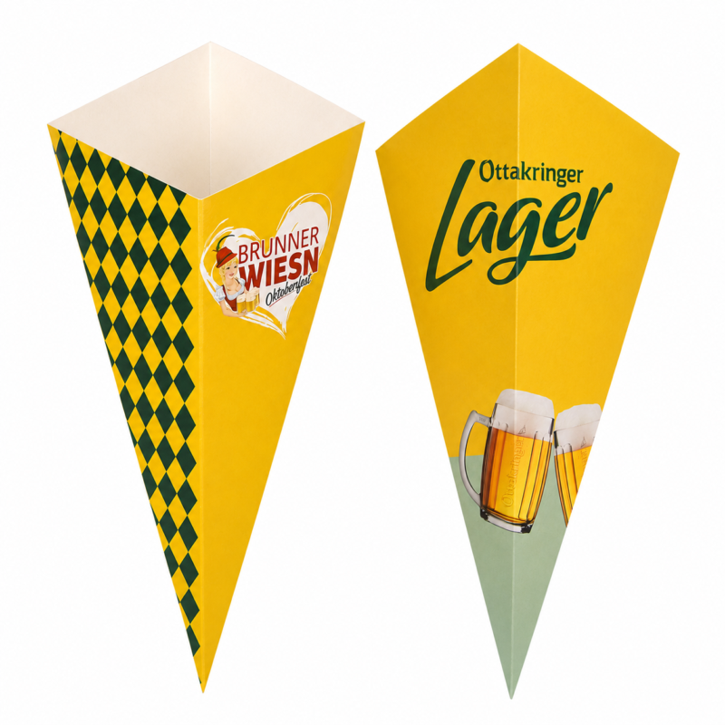 Beide zijden brunner weisn Puntzakken van karton *NIEUW*